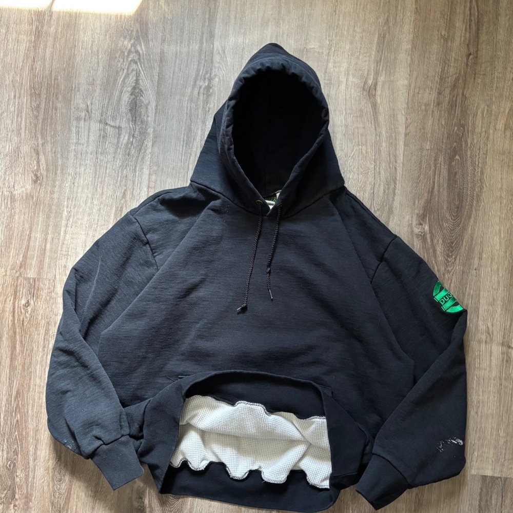 Camber Arctic Thermal Hoodie Mens 2XL Black Waffle Lined Sweatshirt Made in USA